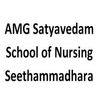 AMG Satyavedam School of Nursing Seethammadhara logo