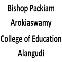 Bishop Packiam Arokiaswamy College of Education Alangudi logo
