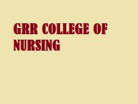 G R R College of Nursing Bengaluru logo