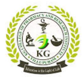 KG College of Pharmacy Villupuram logo