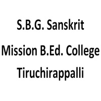 S.B.G. Sanskrit Mission B.Ed. College Tiruchirappalli logo