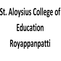 St. Aloysius College of Education Royappanpatti logo