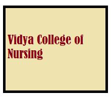 Vidya College of Nursing Koppalangadi logo