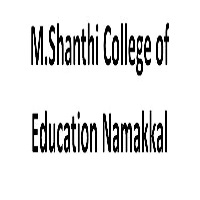 M.Shanthi College of Education Namakkal logo