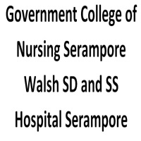 Government College of Nursing Serampore Walsh SD and SS Hospital Serampore logo