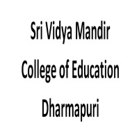 Sri Vidya Mandir College of Education Dharmapuri logo